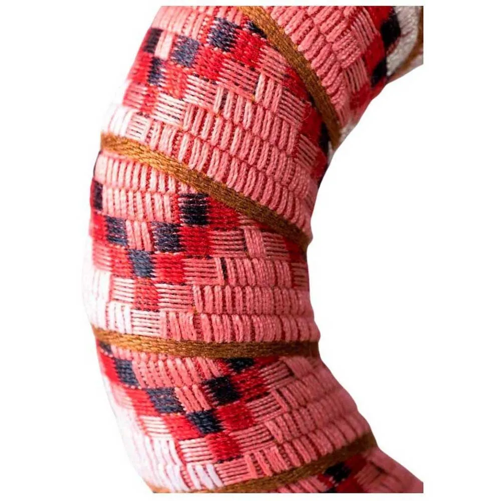 Finna Woven Jungle Lenkerband, White / pink / red, 2200mm