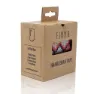 Finna Woven Jungle Lenkerband, White / pink / red, 2200mm