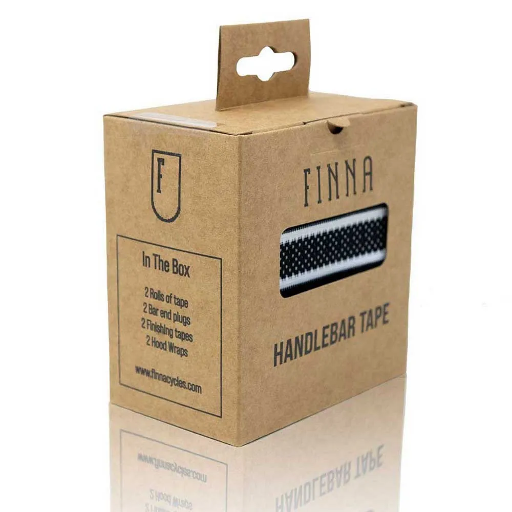 Finna Woven Sport Lenkerband, White / black, 2200mm