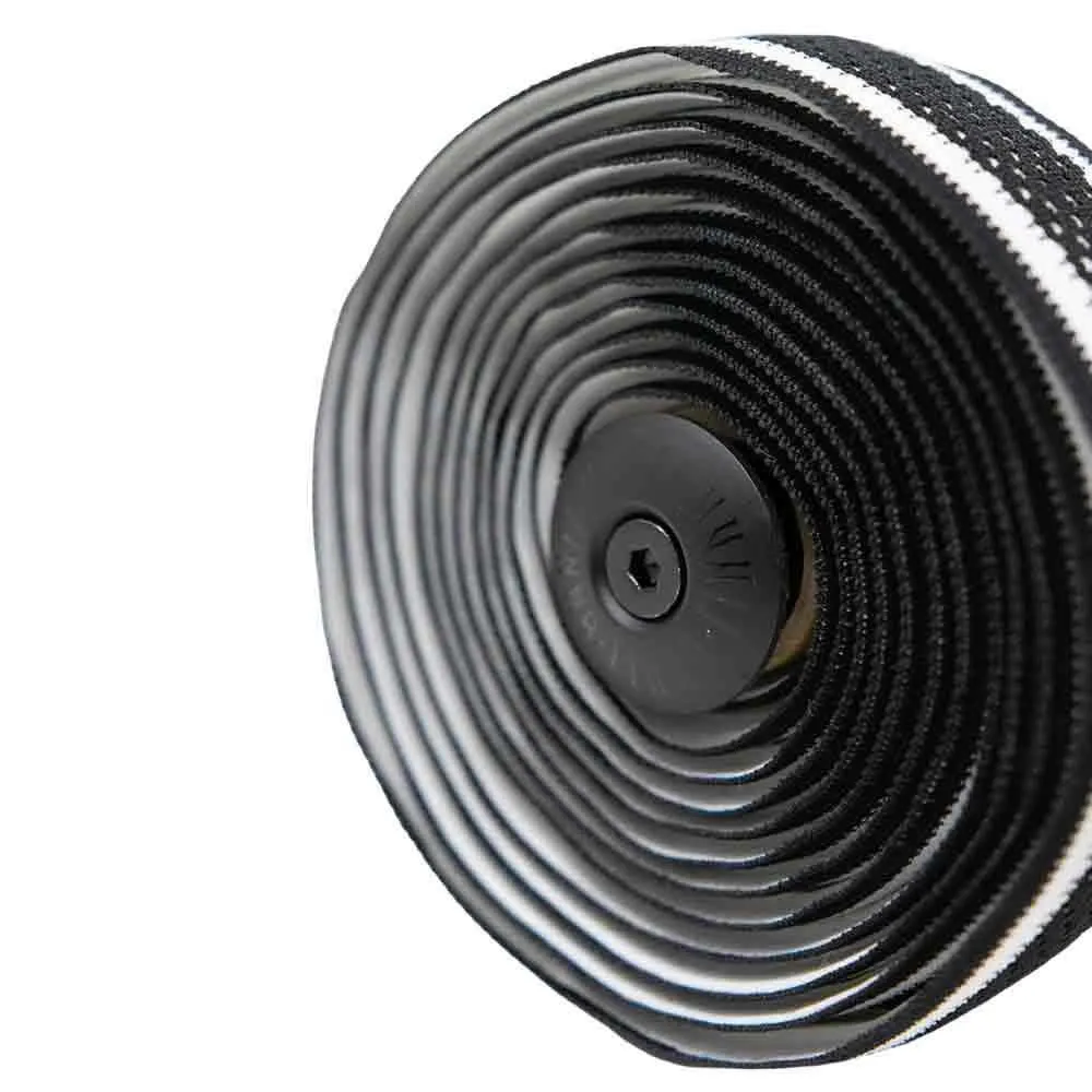 Finna Woven Sport Lenkerband, White / black, 2200mm