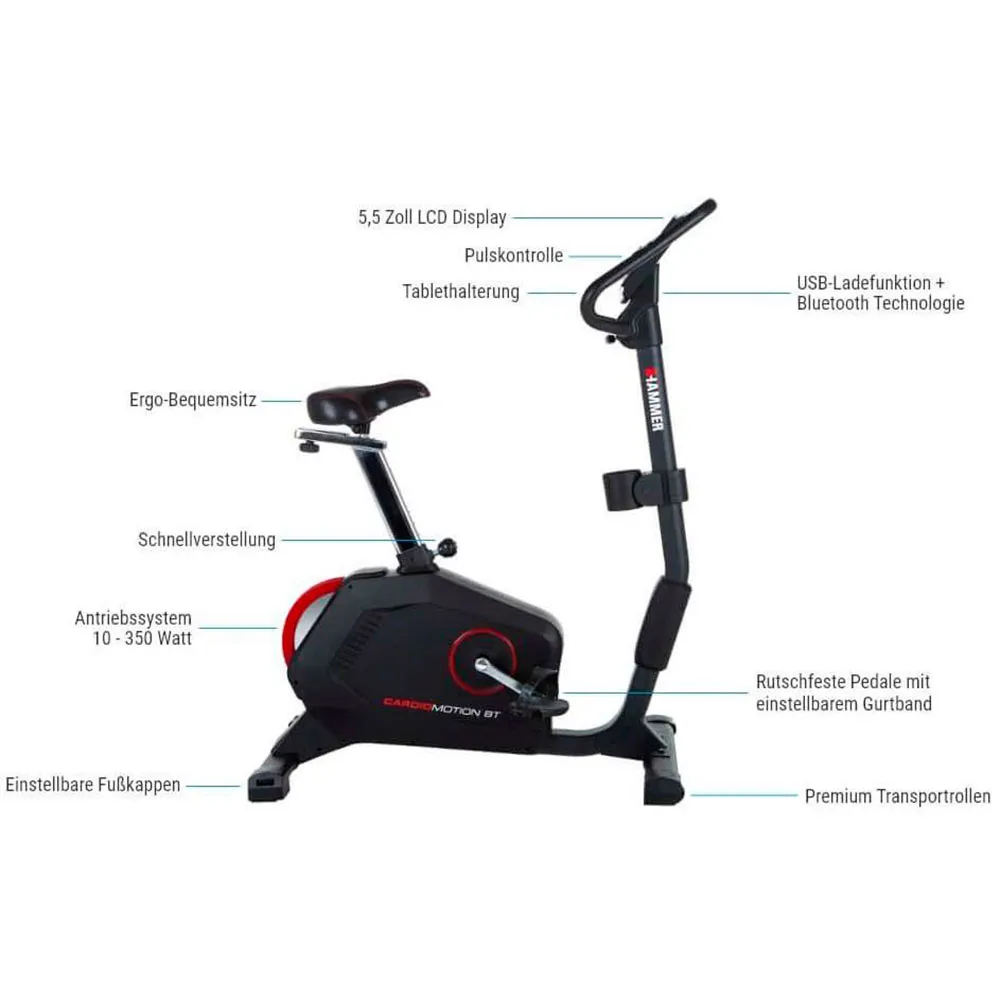 Finnlo Cardio Motion Bt Heimtrainer, Black, One Size Finnlo Cardio Motion Bt Heimtrainer, Black, One Size