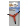Fischer Dreiarmiger Inbusschlüssel uni Unisex, rot, TU