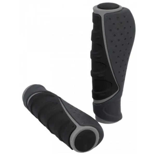 Fischer Ergonomische Lenkergriffe Trio Unisex, grau, TU