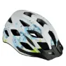 Fischer Fahrradhelm Urban Flower Unisex, weiß