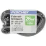 Fischer Fahrradschlauch medium valve schrader 26 Unisex, schwarz, 37/57-559