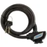 Fischer Fahrradschloss-Kabel Unisex, schwarz, 1.20m