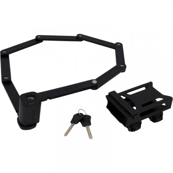 Fischer Faltbares Schloss mit Halterung Unisex, schwarz, 110cm Fischer Faltbares Schloss mit Halterung Unisex, schwarz, 110cm