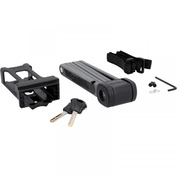 Fischer Faltbares Schloss Soft-Touch Protec Unisex, schwarz, TU