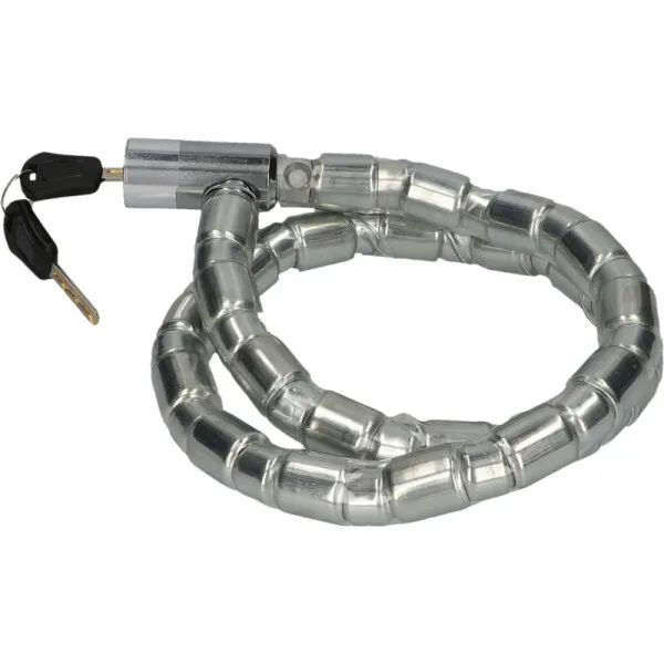 Fischer Gliederschloss aus Metall Schlüsselverschluss Unisex, silber, 100cm/23mm Fischer Gliederschloss aus Metall Schlüsselverschluss Unisex, silber, 100cm/23mm