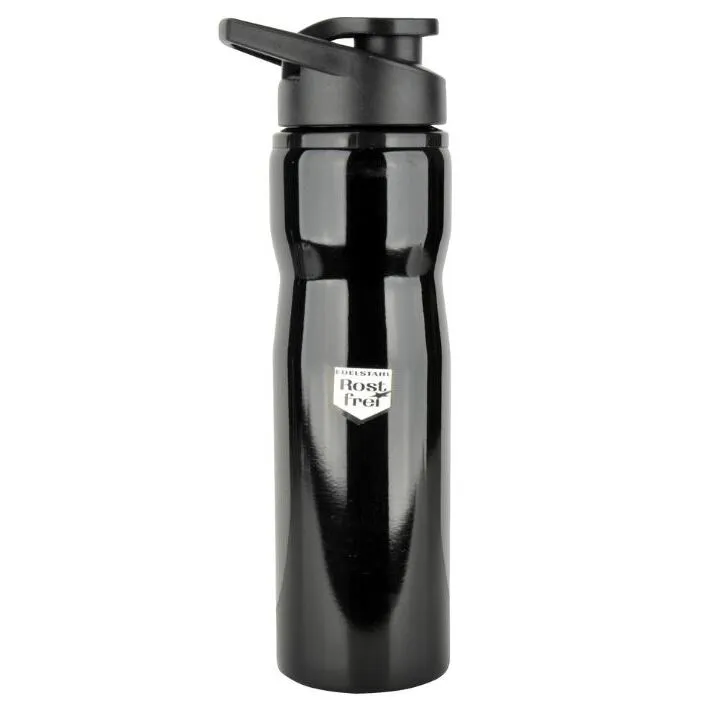 Fischer Trinkflasche aus rostfreiem Stahl mit großer Öffnung Unisex, schwarz, 750ml Fischer Trinkflasche aus rostfreiem Stahl mit großer Öffnung Unisex, schwarz, 750ml