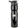Fischer Trinkflasche aus rostfreiem Stahl mit großer Öffnung Unisex, schwarz, 750ml