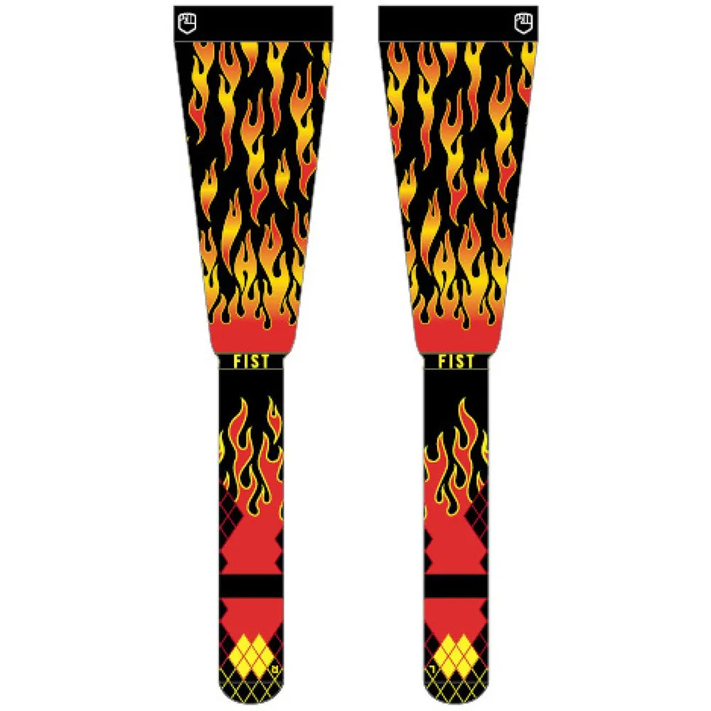 Fist Flaming Beinwärmer, Red / black Fist Flaming Beinwärmer, Red / black