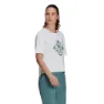 FiveTen Cropped Graphic Kurzarm-t-shirt, White, M