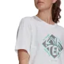 FiveTen Cropped Graphic Kurzarm-t-shirt, White, M