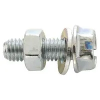 Fix Nippel M5 X 10 Mm Sechskantschraube Mit Unterlegscheibe 100 Einheiten