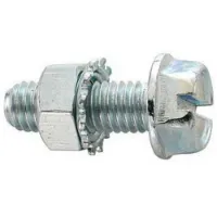 Fix Nippel M5 X 12 Mm Sechskantschraube Mit Unterlegscheibe 100 Einheiten Fix Nippel M5 X 12 Mm Sechskantschraube Mit Unterlegscheibe 100 Einheiten