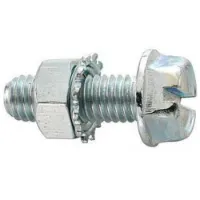 Fix Nippel M5 X 15 Mm Sechskantschraube Mit Unterlegscheibe 100 Einheiten Fix Nippel M5 X 15 Mm Sechskantschraube Mit Unterlegscheibe 100 Einheiten