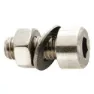 Fix Nippel M5 X 20 Mm Innensechskantschraube 100 Einheiten, Silver, One Size