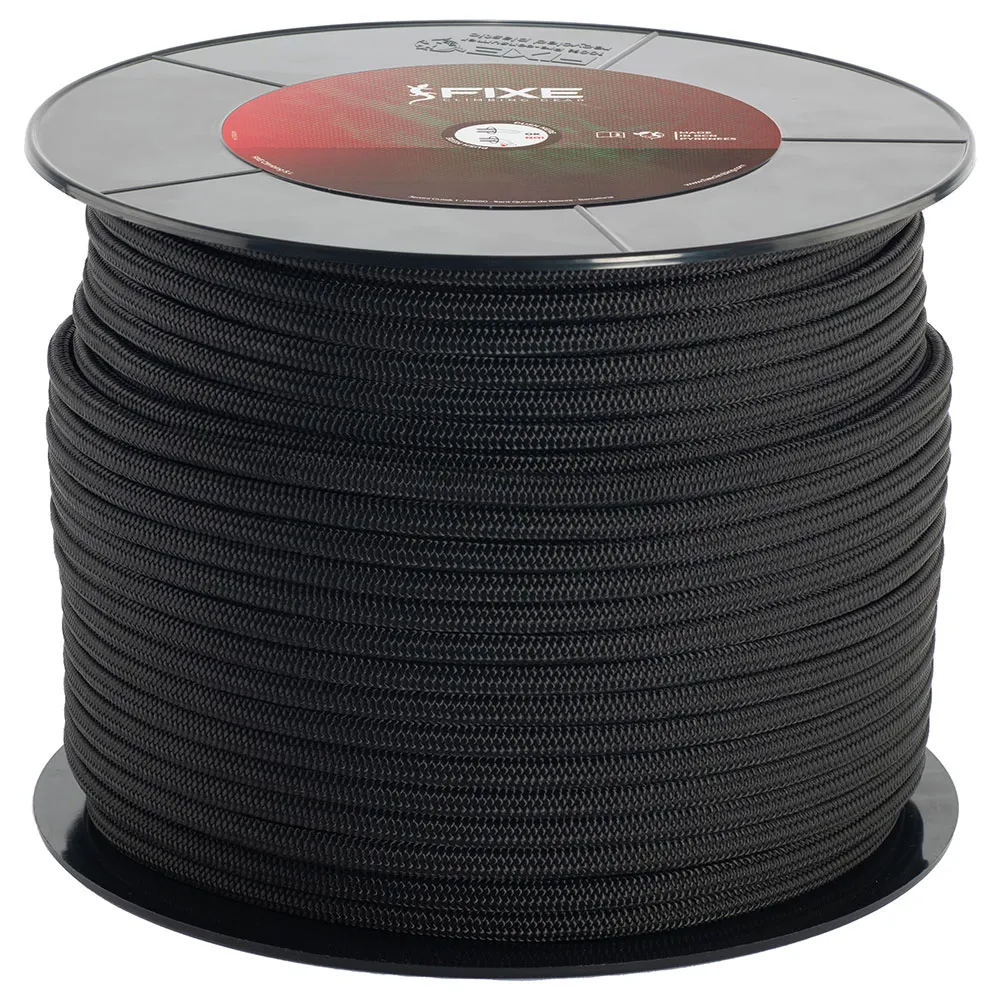 Fixe Climbing Gear C810600100 Aramid 6.0 Mm Seil, Black, 100m Fixe Climbing Gear C810600100 Aramid 6.0 Mm Seil, Black, 100m