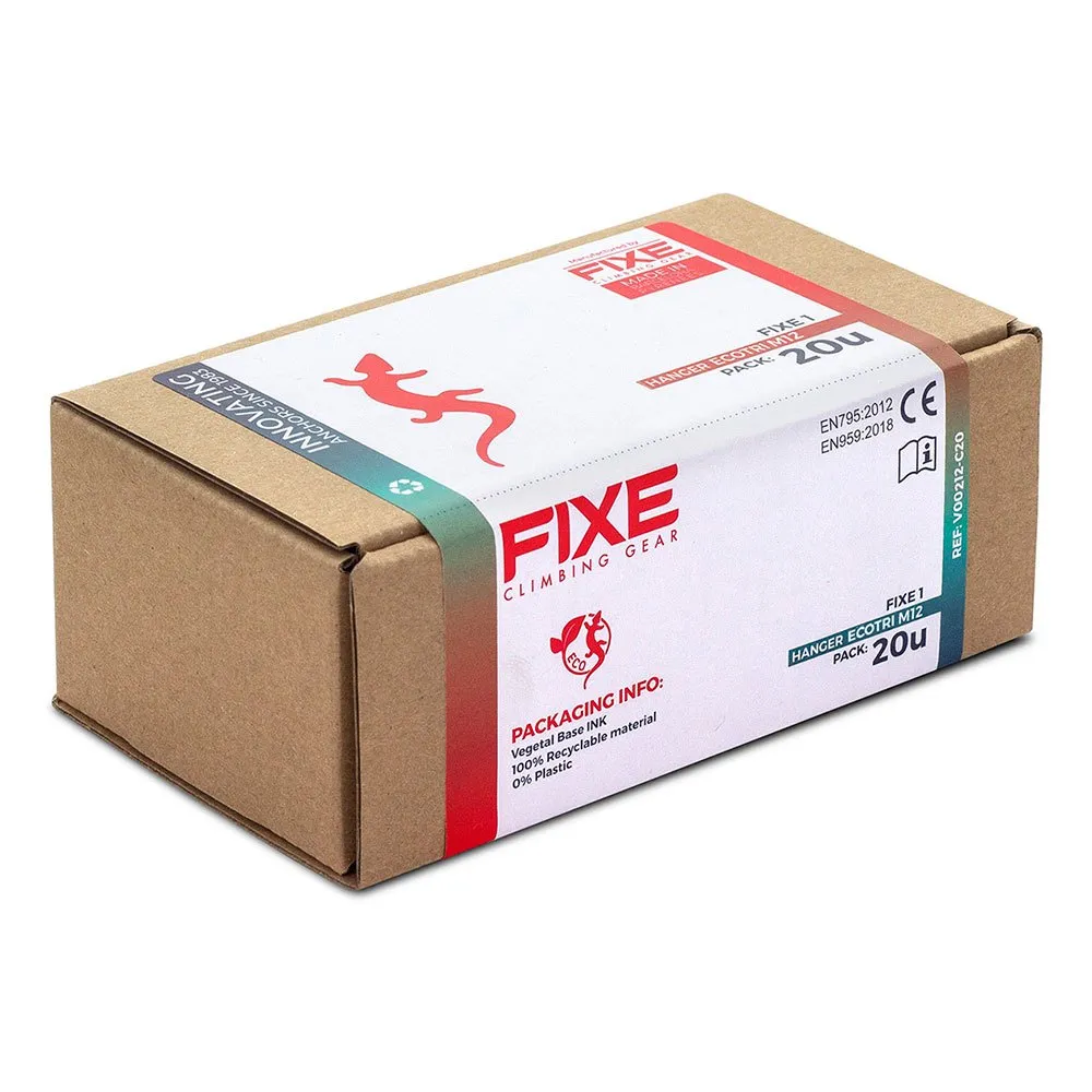 Fixe Climbing Gear Fixe 1 Hanger Galvanized Steel M12 Bohrhakenlasche 20 Einheiten, Silver, One Size Fixe Climbing Gear Fixe 1 Hanger Galvanized Steel M12 Bohrhakenlasche 20 Einheiten, Silver, One Size
