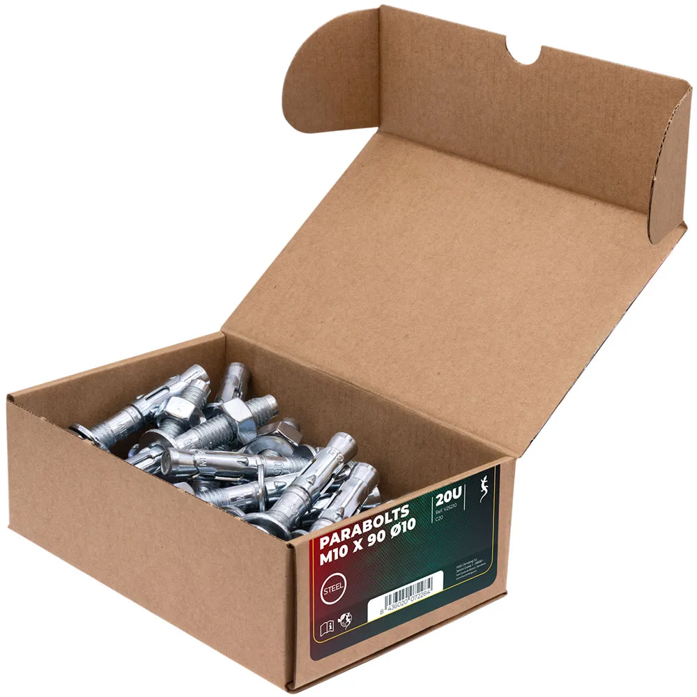 Fixe Climbing Gear M10 Expansion Bolt+fixe 1 M10 Bohrhakenlasche 20 Einheiten, Ecotri, 90mm Fixe Climbing Gear M10 Expansion Bolt+fixe 1 M10 Bohrhakenlasche 20 Einheiten, Ecotri, 90mm