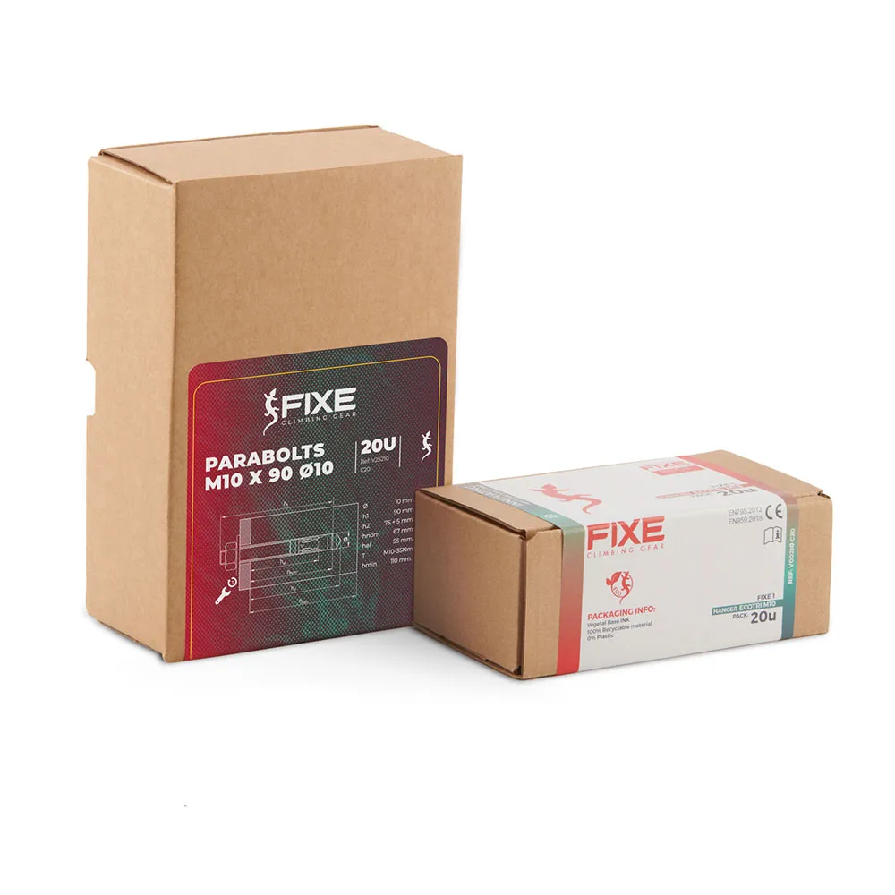 Fixe Climbing Gear M10 Expansion Bolt+fixe 1 M10 Bohrhakenlasche 20 Einheiten, Ecotri, 90mm Fixe Climbing Gear M10 Expansion Bolt+fixe 1 M10 Bohrhakenlasche 20 Einheiten, Ecotri, 90mm