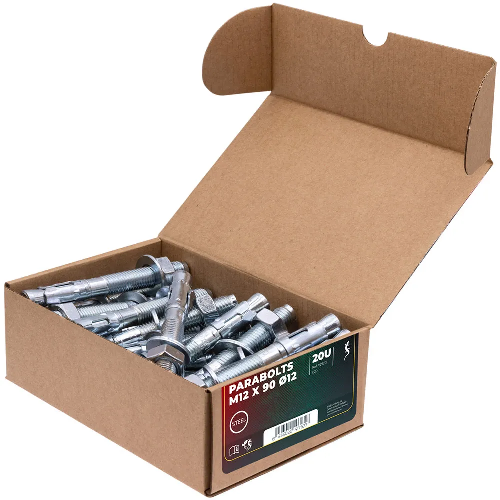 Fixe Climbing Gear M12 Expansion Bolt+fixe 1 M12 Bohrhakenlasche 20 Einheiten, Ecotri, 90mm Fixe Climbing Gear M12 Expansion Bolt+fixe 1 M12 Bohrhakenlasche 20 Einheiten, Ecotri, 90mm