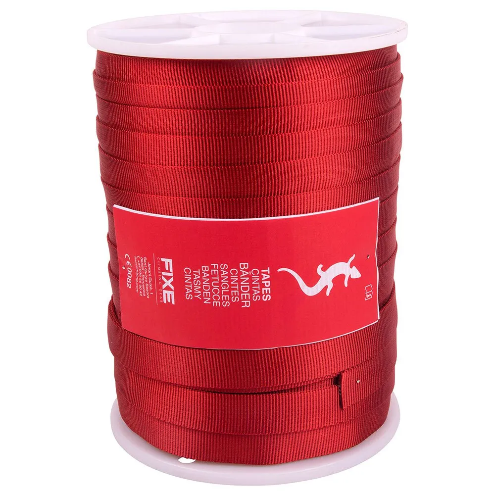 Fixe Climbing Gear Plate Webbing 25 Mm Bandschlinge, Red, 100m Fixe Climbing Gear Plate Webbing 25 Mm Bandschlinge, Red, 100m