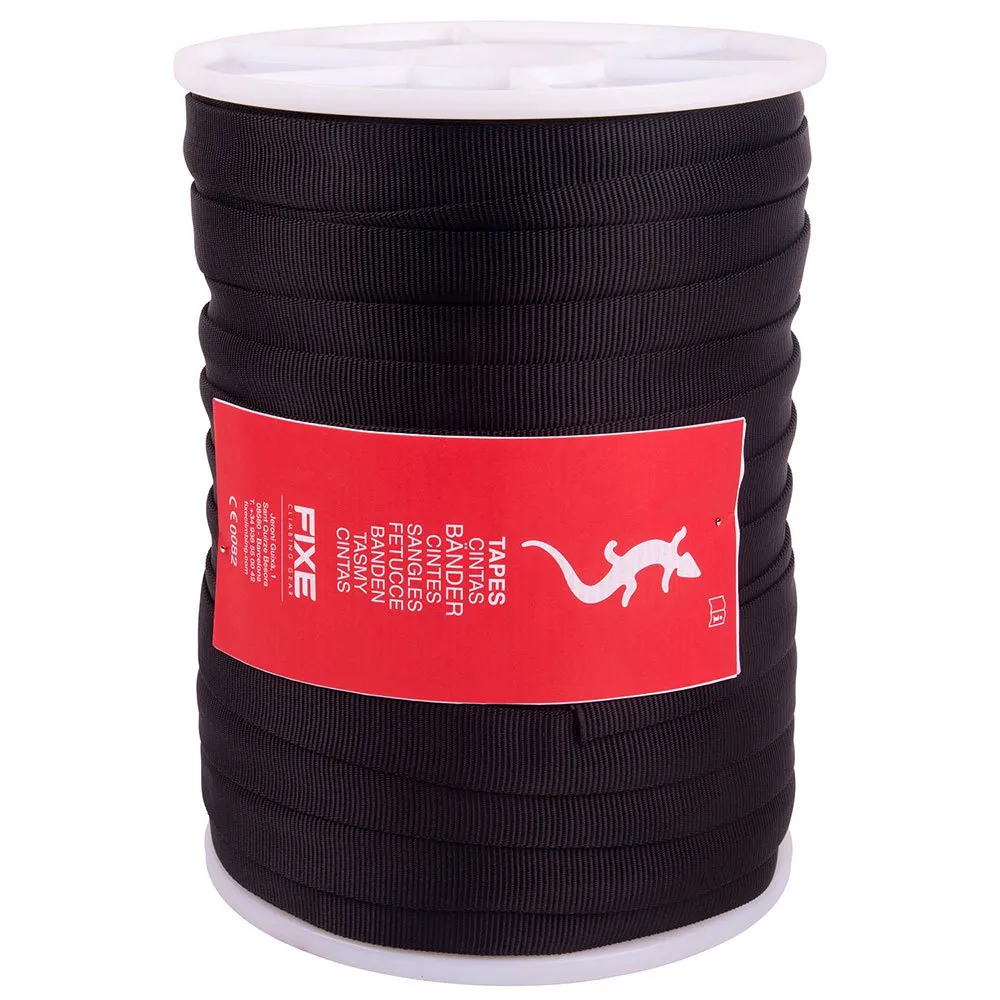 Fixe Climbing Gear Tubular Webbing 25 Mm Bandschlinge, Black, 100m Fixe Climbing Gear Tubular Webbing 25 Mm Bandschlinge, Black, 100m