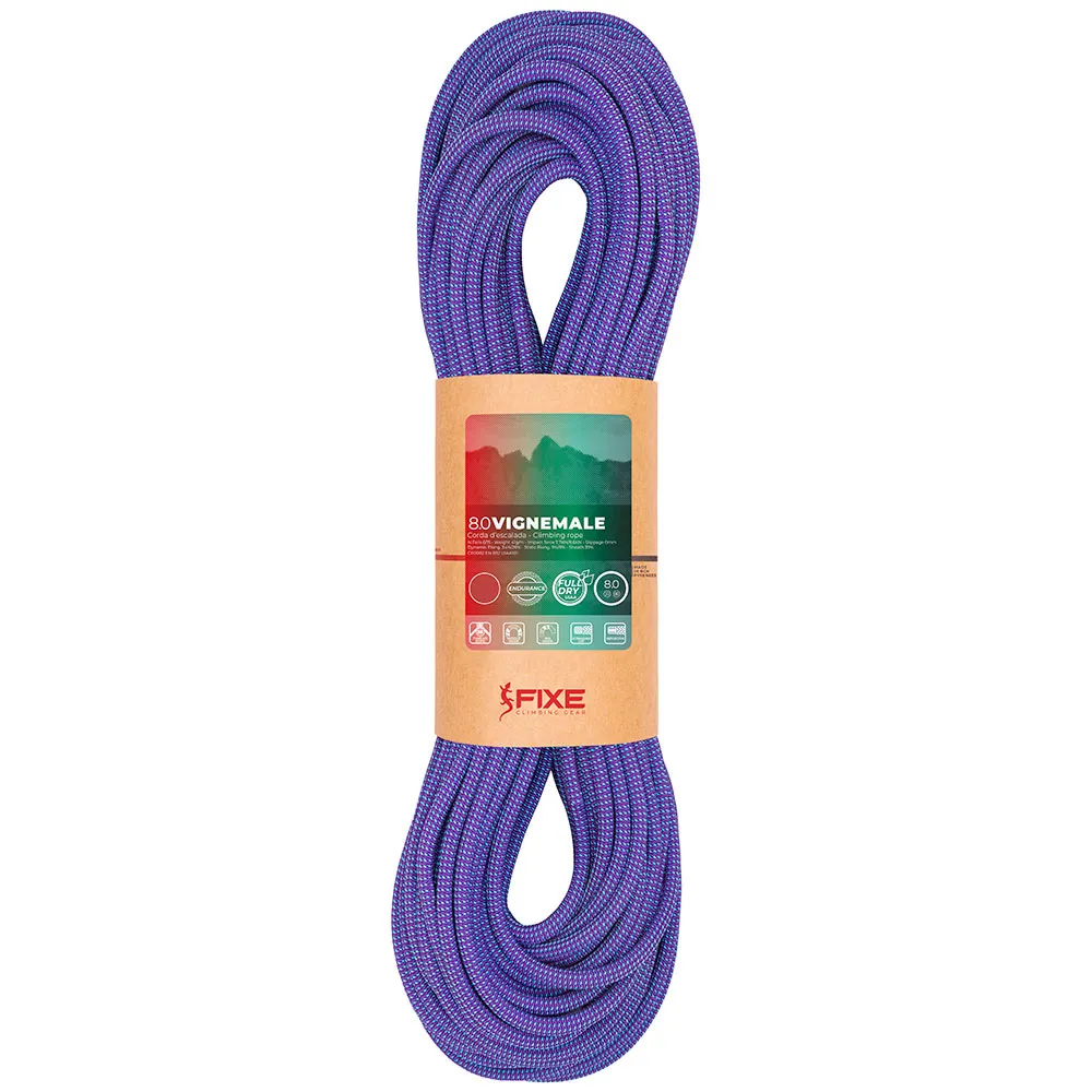 Fixe Climbing Gear Vignemale 8.0 Mm Seil, Violet, 30m Fixe Climbing Gear Vignemale 8.0 Mm Seil, Violet, 30m