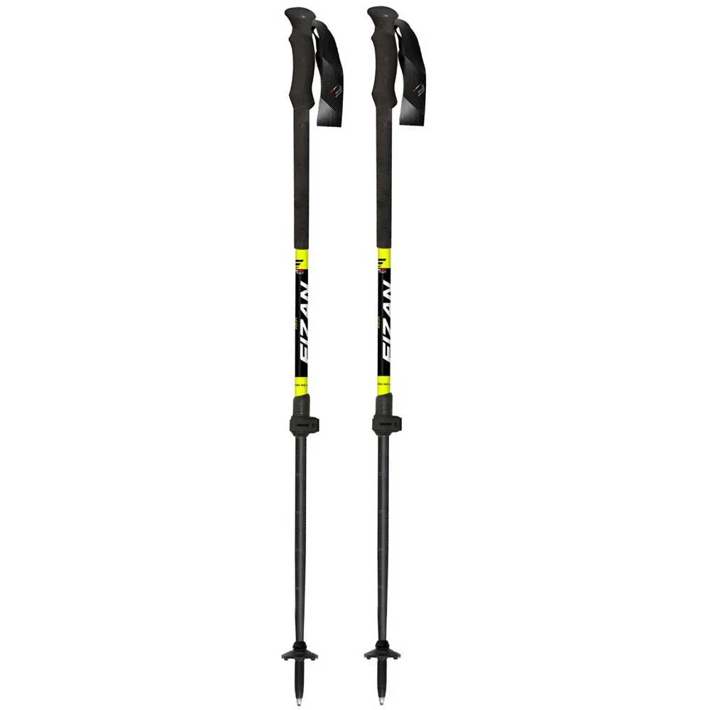 Fizan Aria Stöcke, Black / yellow, 102-145cm