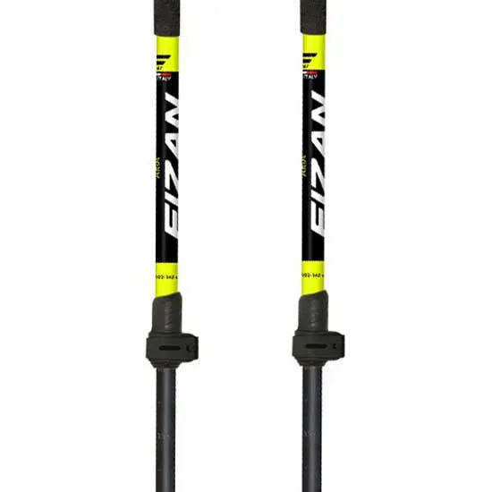 Fizan Aria Stöcke, Black / yellow, 102-145cm