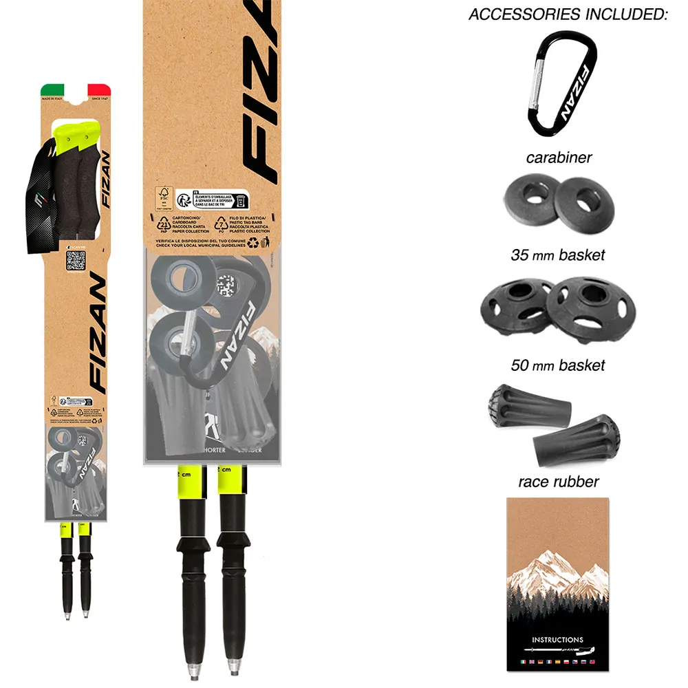 Fizan Compact Pro Stöcke, Grey, 59-132cm Fizan Compact Pro Stöcke, Grey, 59-132cm