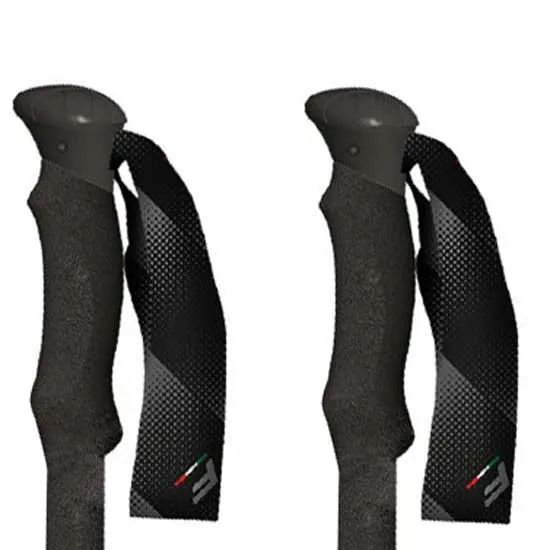Fizan Elbrus Stöcke, Black / red, 70-140cm Fizan Elbrus Stöcke, Black / red, 70-140cm