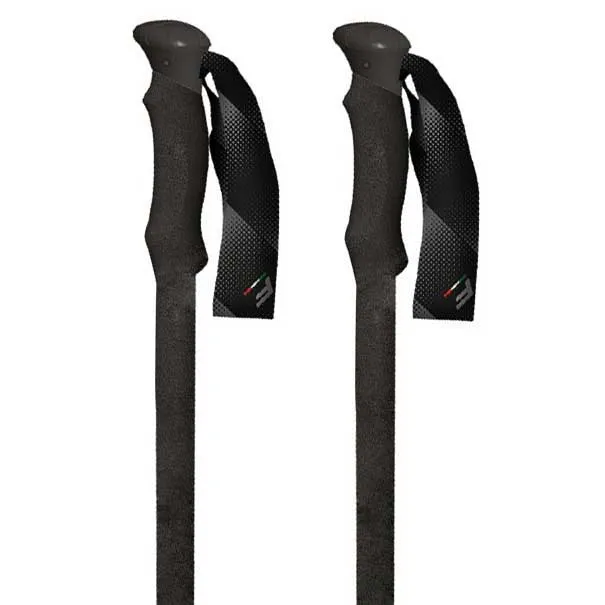 Fizan Elbrus Stöcke, Black / red, 70-140cm Fizan Elbrus Stöcke, Black / red, 70-140cm