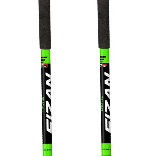 Fizan Lhotse Stöcke, Black / green, 65-140cm Fizan Lhotse Stöcke, Black / green, 65-140cm
