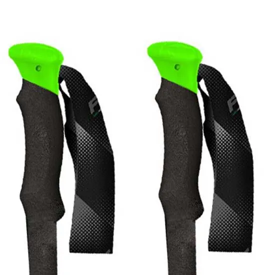 Fizan Lhotse Stöcke, Black / green, 65-140cm Fizan Lhotse Stöcke, Black / green, 65-140cm