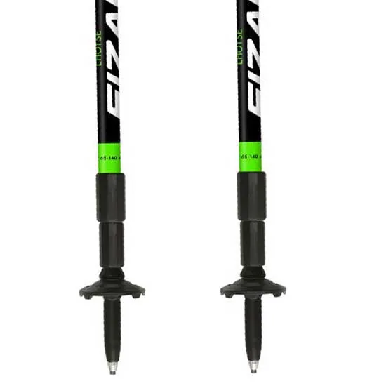 Fizan Lhotse Stöcke, Black / green, 65-140cm Fizan Lhotse Stöcke, Black / green, 65-140cm