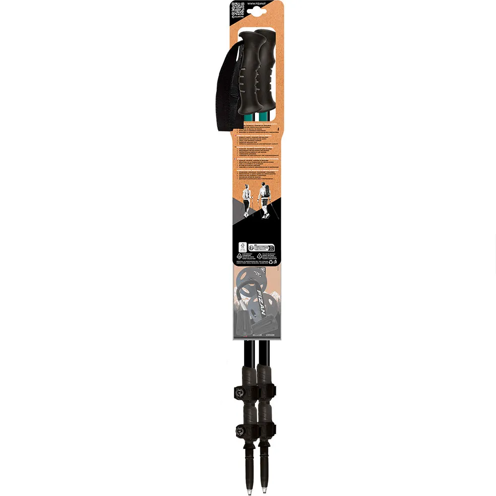 Fizan Voyager Stöcke, Petrol, 69-140cm Fizan Voyager Stöcke, Petrol, 69-140cm