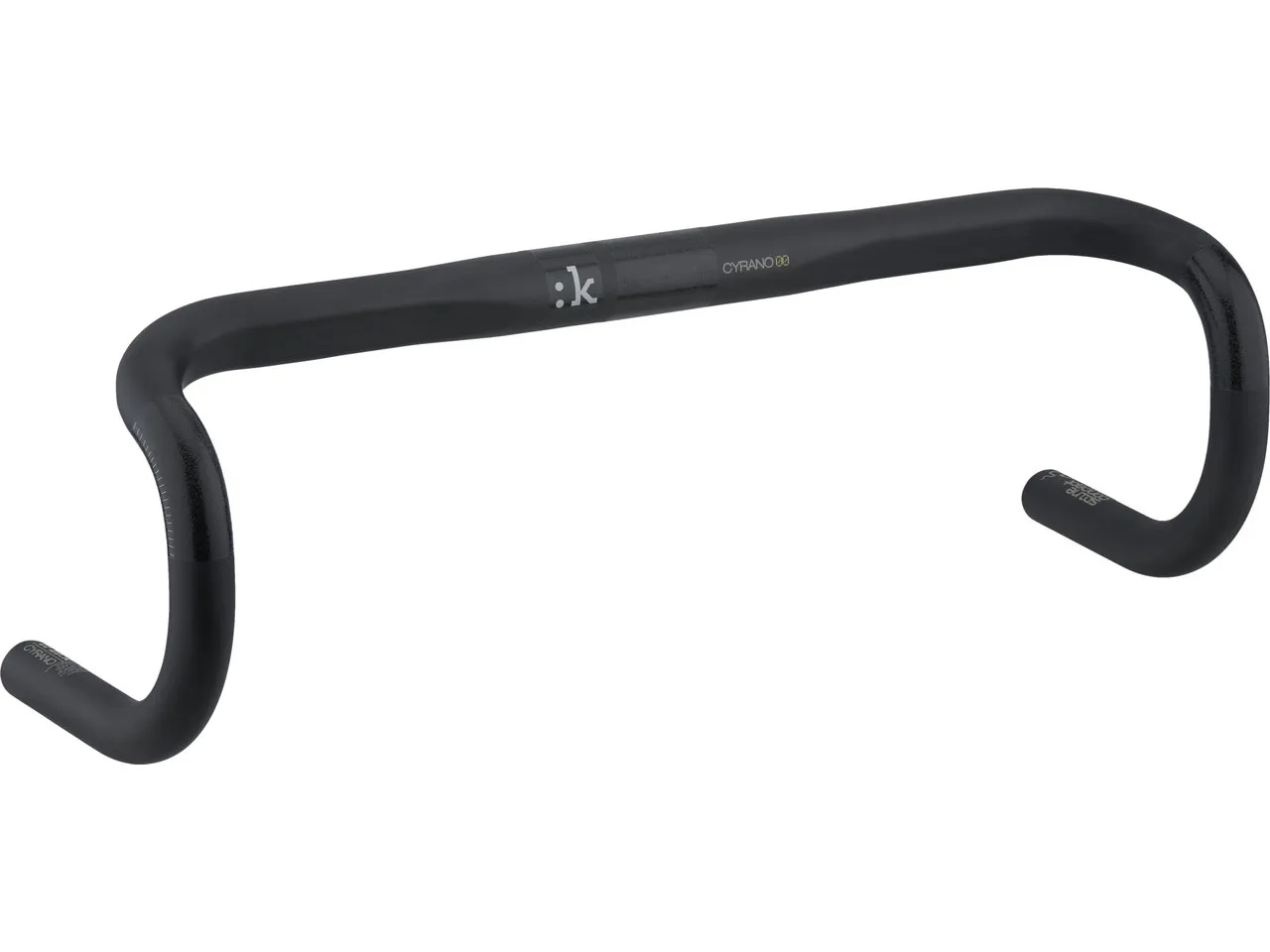 Fizik Cyrano 00 Snake 31.8 ergonomischer Carbon Lenker, Black, 46cm