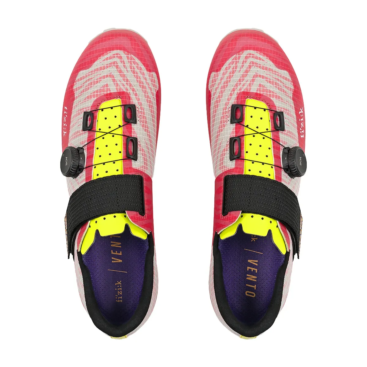 Fizik Gravel MTB Radschuhe Vento Ferox Carbon AMANI, Magenta/lime Fizik Gravel MTB Radschuhe Vento Ferox Carbon AMANI, Magenta/lime