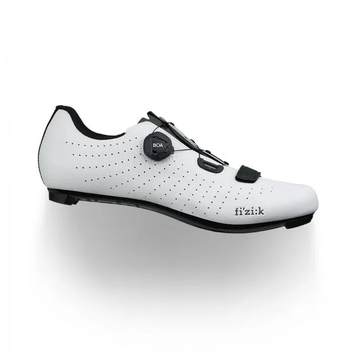 Fizik Rennradschuhe R5 Tempo Overcurve, Weiß/schwarz