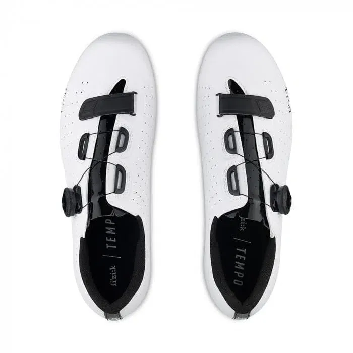 Fizik Rennradschuhe R5 Tempo Overcurve, Weiß/schwarz