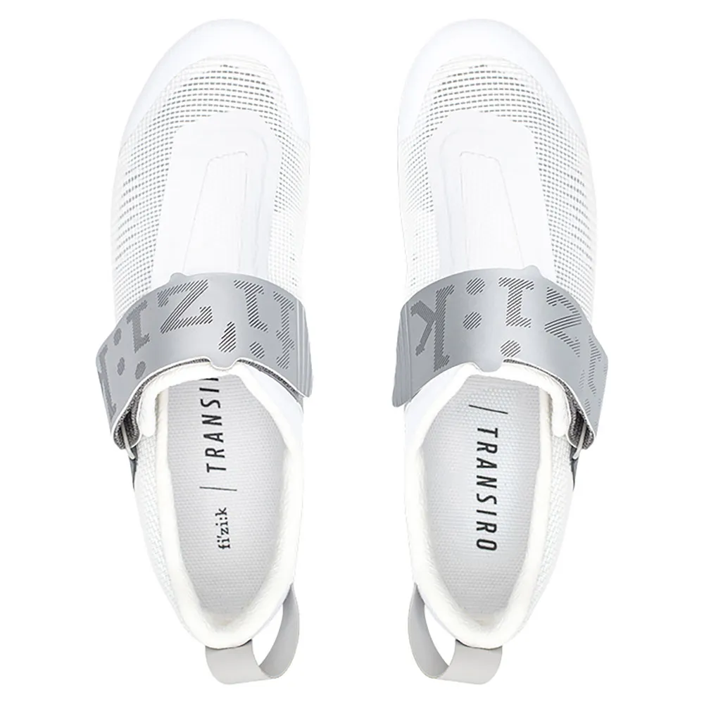 Fizik Transiro Hydra Aerowave Carbon Rennradschuhe, White / silver Fizik Transiro Hydra Aerowave Carbon Rennradschuhe, White / silver
