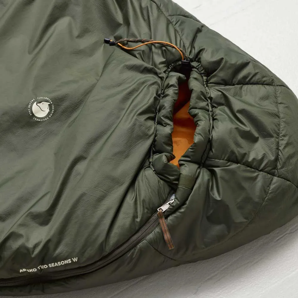 Fjällräven Abisko Two Seasons Schlafsack Für Frauen, Olive, Right Fjällräven Abisko Two Seasons Schlafsack Für Frauen, Olive, Right