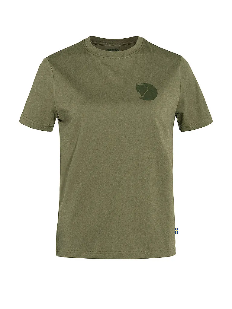 Fjällräven Damen Funktionsshirt Fox Boxy Logo, Kupfer Fjällräven Damen Funktionsshirt Fox Boxy Logo, Kupfer
