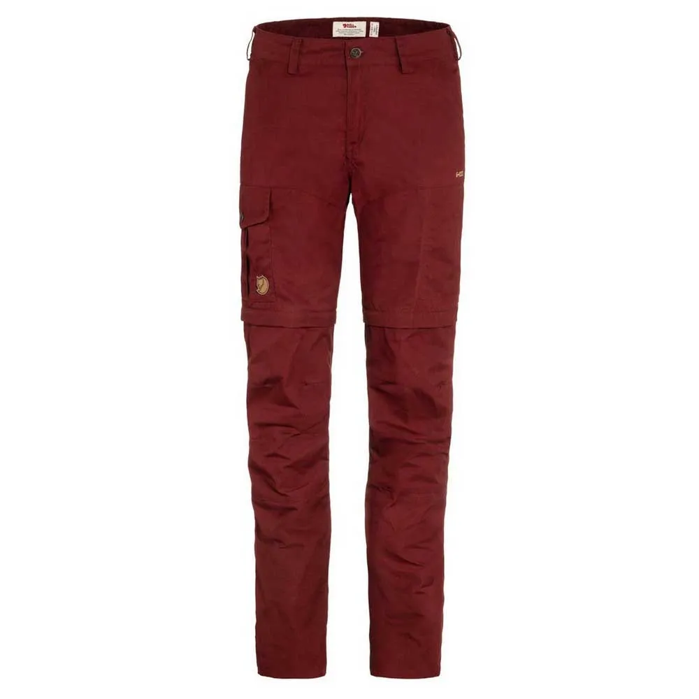 Fjällräven Karla Pro Zip-off Hosen, Bordeaux red Fjällräven Karla Pro Zip-off Hosen, Bordeaux red