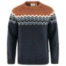 Dark navy / terracotta brown