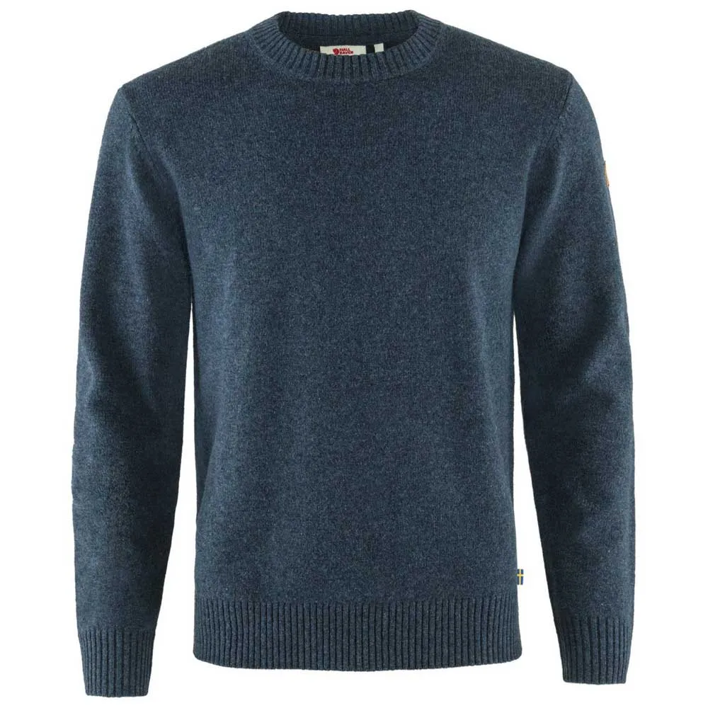 Fjällräven Övik Round Pullover, Navy Fjällräven Övik Round Pullover, Navy