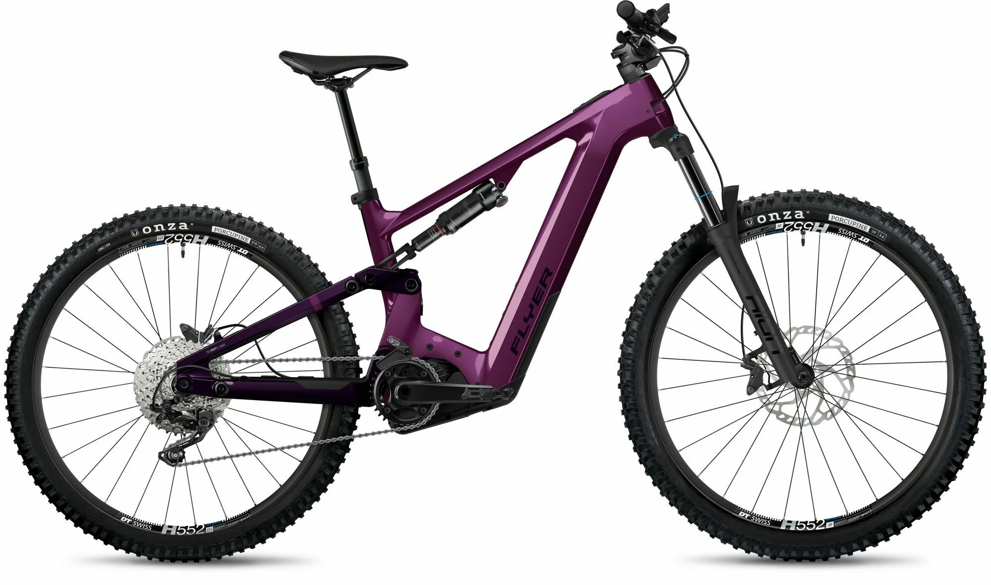 Flyer Uproc X 2.10 Deep Purple Gloss 29"/27,5" 625 Wh Diamant, Violett, S Flyer Uproc X 2.10 Deep Purple Gloss 29"/27,5" 625 Wh Diamant, Violett, S